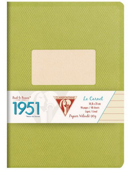 Cahier piqué 1951 96p 14.8x21cm AS