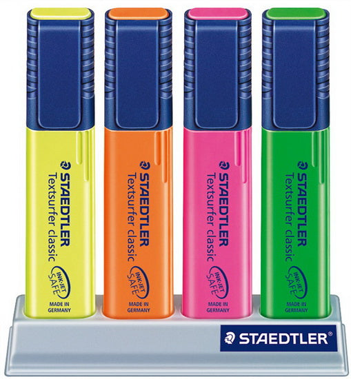Ens. 4 surligneurs Textsurfer bte