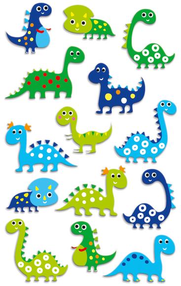 Autocollants Cooky : Dinosaures