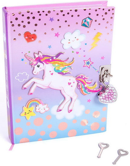 Journal intime Licorne avec cadenas