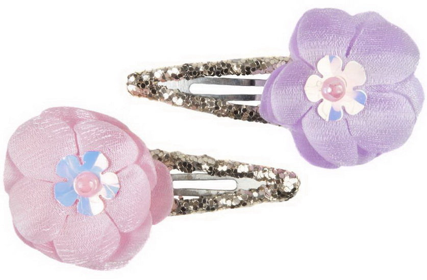 Pince à cheveux étincelles en fleurs