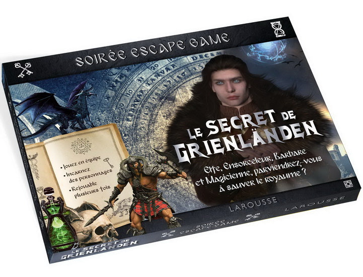 Secret de Grienländen : elfe, ensorceleur, barbare et magicienne, parviendrez-vous à sauver le royaume ? : soirée escape game(Le) Cof.