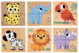 4 cubes en bois Wild & co                                                                                                                           