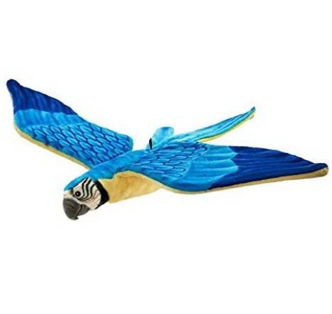 Peluche Ara bleu et jaune 76cm