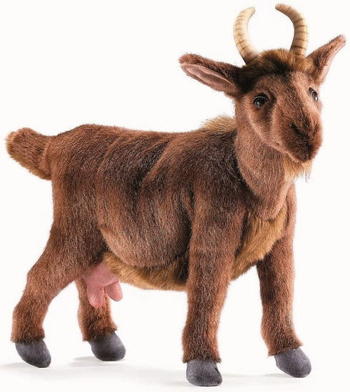 Peluche Biquette brune 35cm