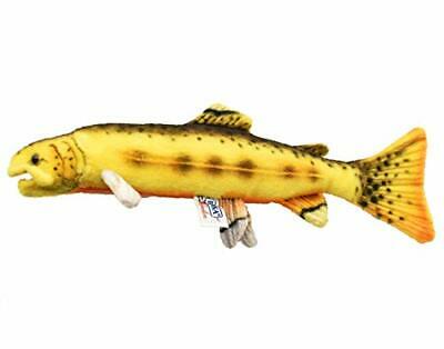Peluche truite jaune 35cm