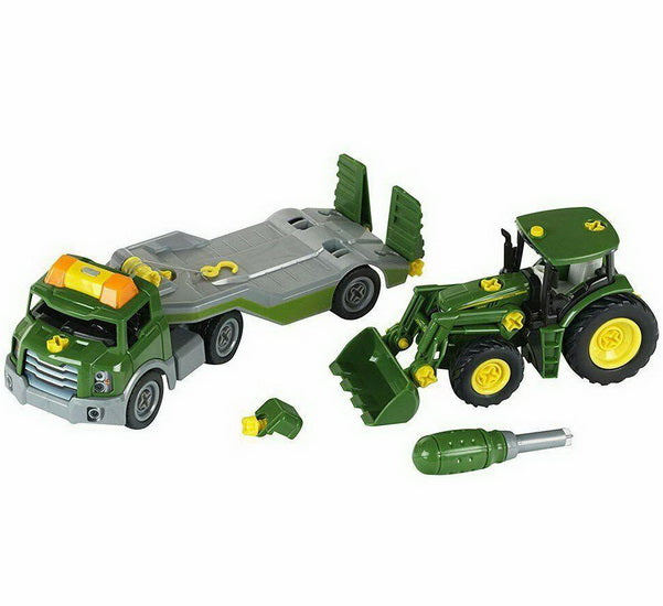 Tracteur John Deere avec transporteur