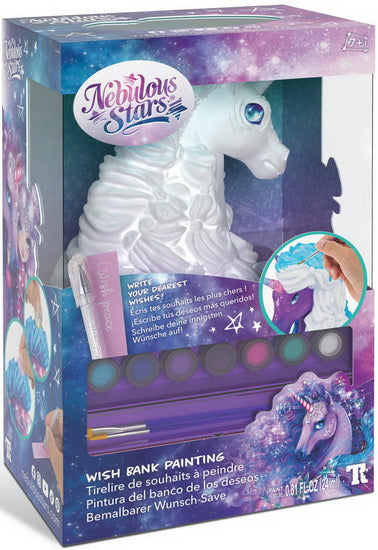 Tirelire de souhaits à peindre Licorne