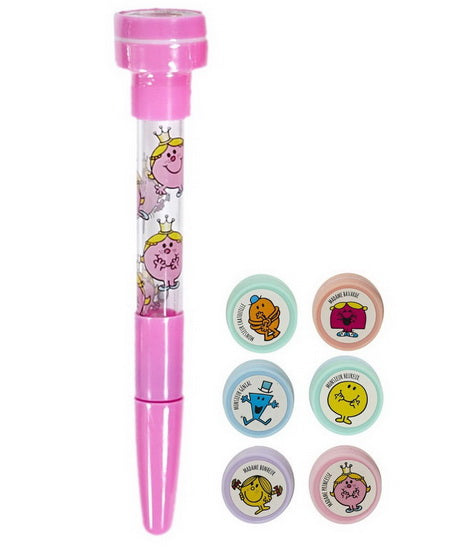 Stylo de couleur avec tampon M/me 6AS