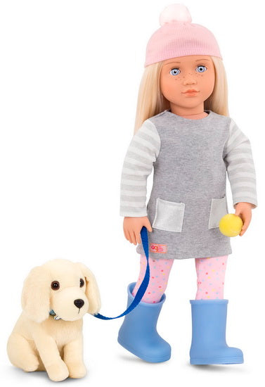 Poupée Meagan et son chien