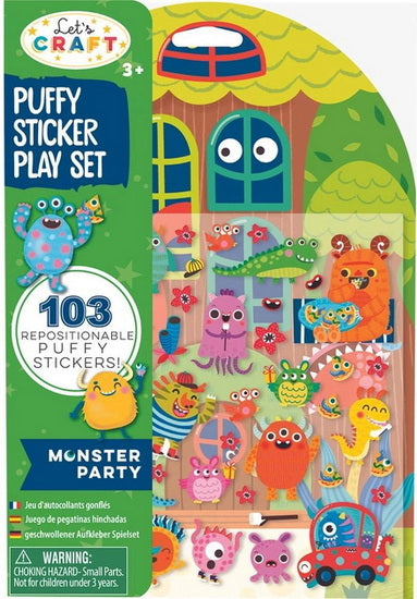 Ensemble de jeu gommettes fêtes des monstres