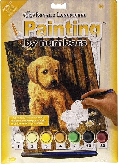 Peinture à numéros Chiot piteux