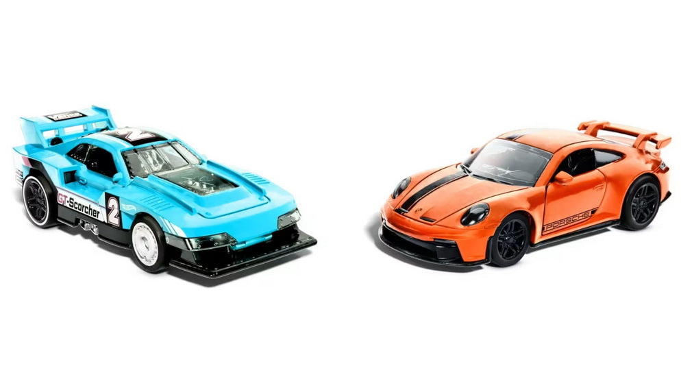 Hot Wheels Vehicule à rétro friction ensemble de 2 AS