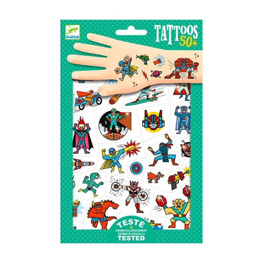Tatouages temporaires Héros et méchants