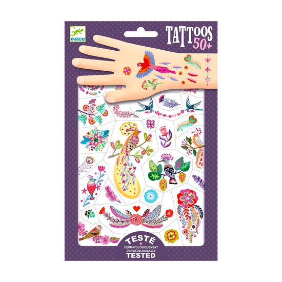Tatouages temporaires Oiseaux brillants