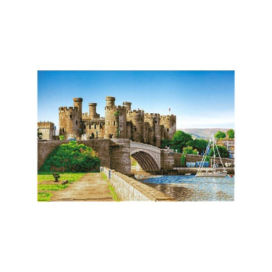 Ens. créatif Diamond Dotz : Château de Conwy