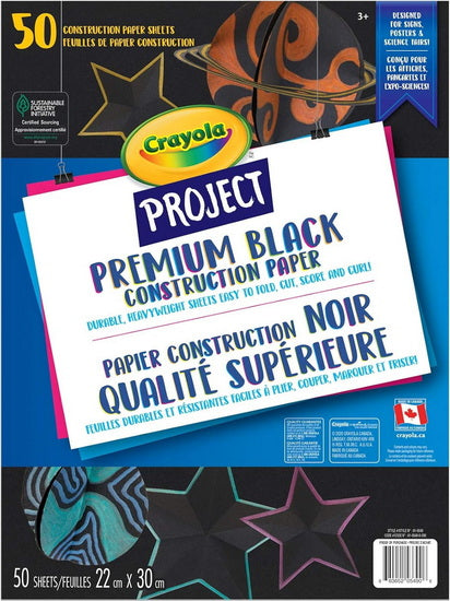 Bloc papier de construction de qualité supérieure noir