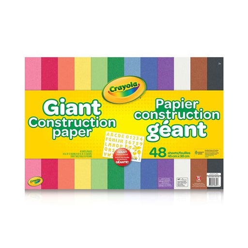 Bloc papier construction géant 48 feuilles