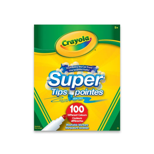 Ens. 100 marqueurs lavables super pointes