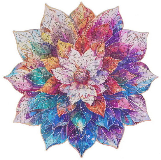 Casse-tête en bois – Mandala, 200 mcx