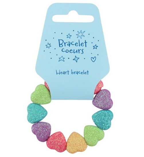 Bracelet coeurs scintillants