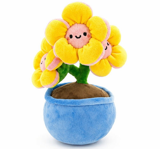 Peluche plante jaune