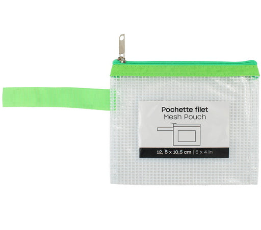 Pochette filet verte - 5x4po