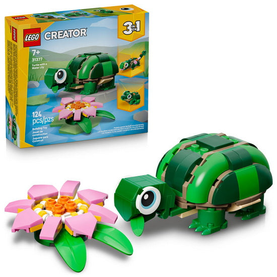 La tortue et la fleur de nénuphar