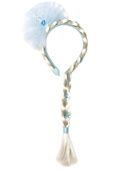Tresse de cheveux de princesse reine des glaces