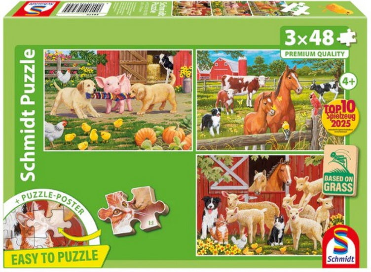 Ens. Animaux de la ferme 3x48 mcx