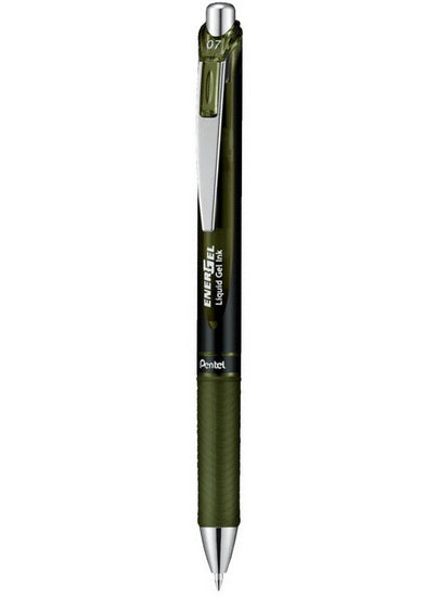 Stylo gel rétractable Energel vert 0.7mm