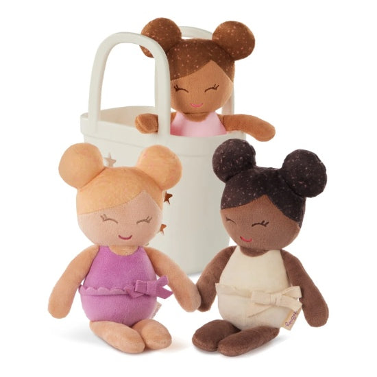 Ensemble de 3 poupées de bain en peluche