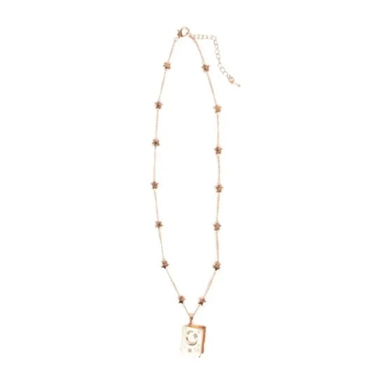 Collier étoilé avec médaillon livre