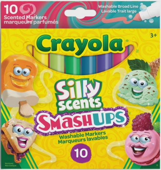 Marqueurs lavables parfumés pointes larges Crayola (10)