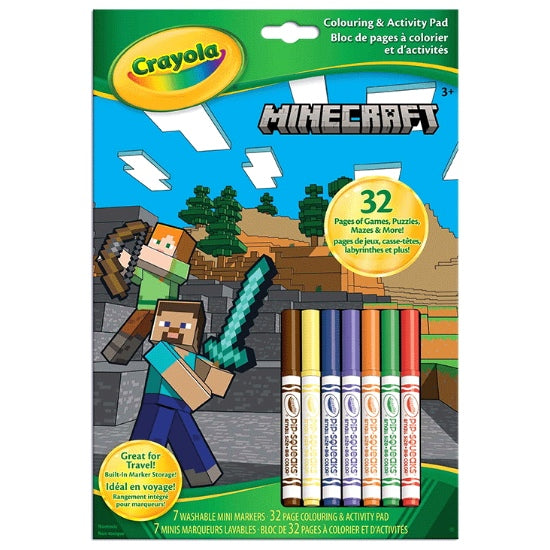 Bloc à colorier et activités Minecraft