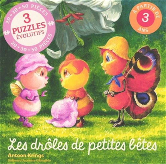 Drôles de petites bêtes : 3 puzzles évolutifs(Les)