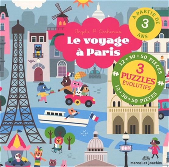 Voyage à Paris : 3 puzzles évolutifs(Le)
