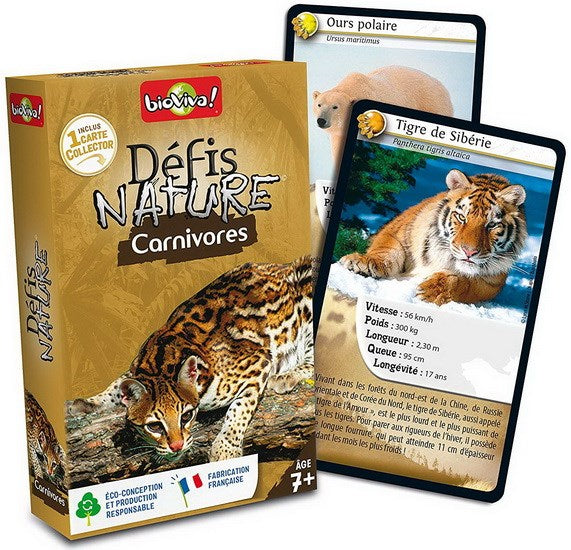 Cartes Défis nature Carnivores